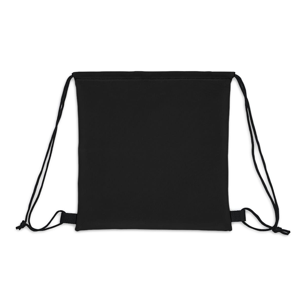 Drawstring Bag - Black Blue Grey Circular Geometric Print-2
