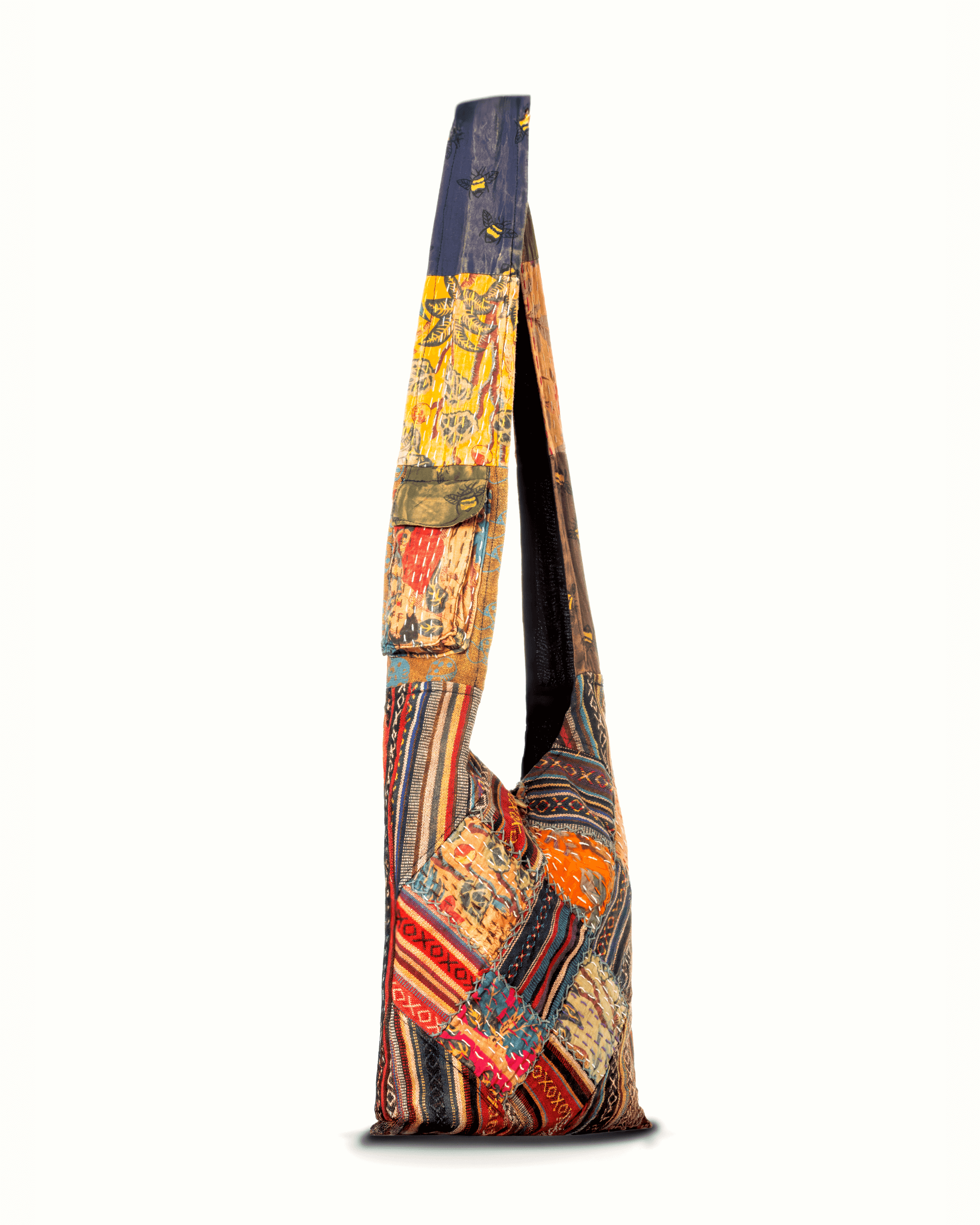 Kathmandu Collection Quilted Patchwork Hobo Bag-1