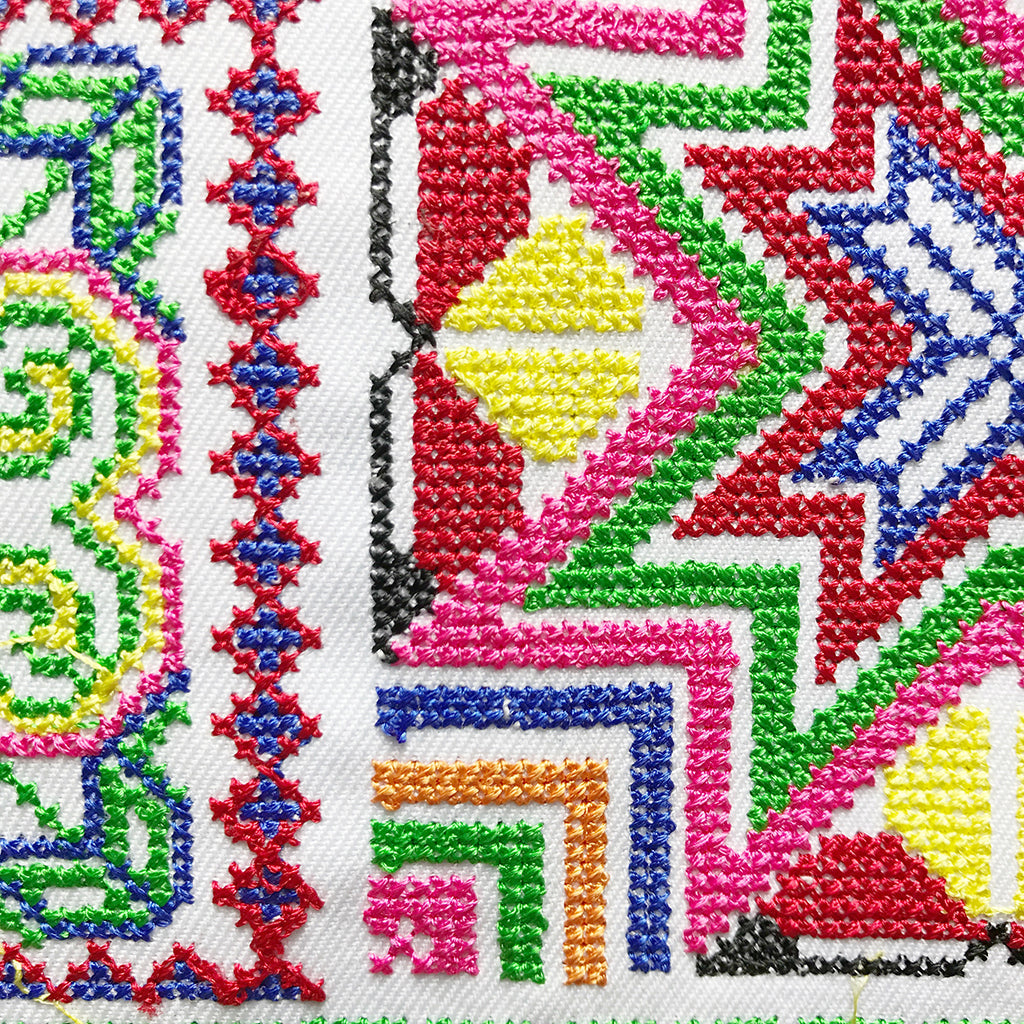 Needlepoint Star Clutch-4