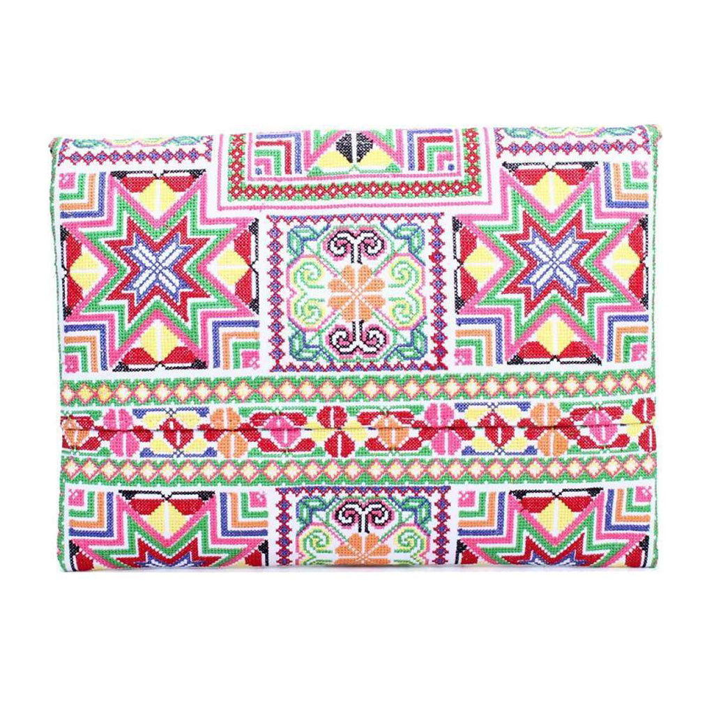 Needlepoint Star Clutch-3