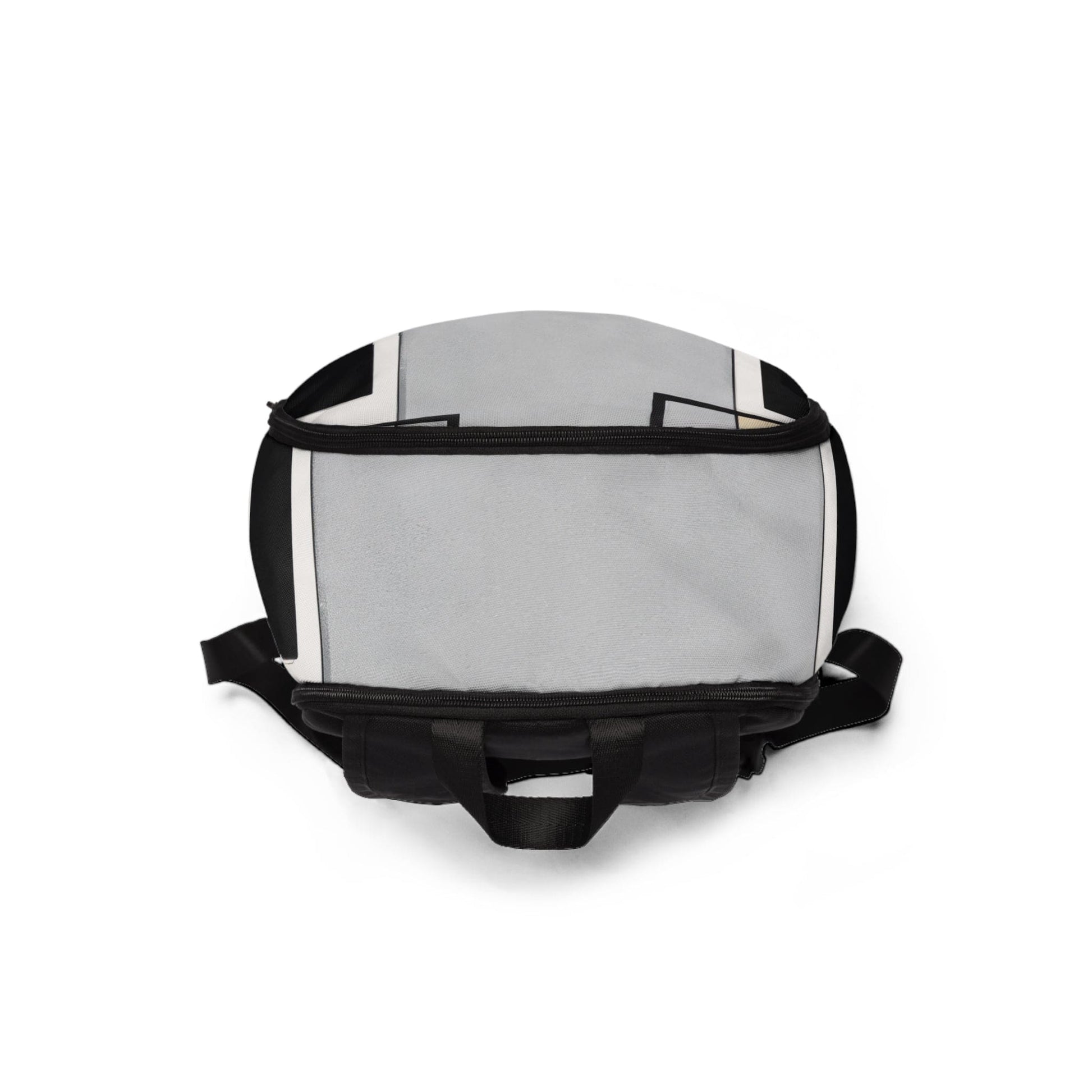 Fashion Backpack Waterproof Black Grey Abstract Pattern-3