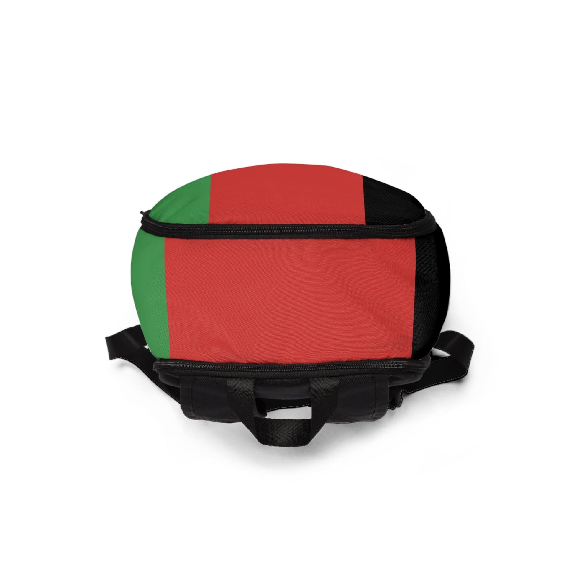 Fashion Backpack Waterproof Black Red Green Stripped-3