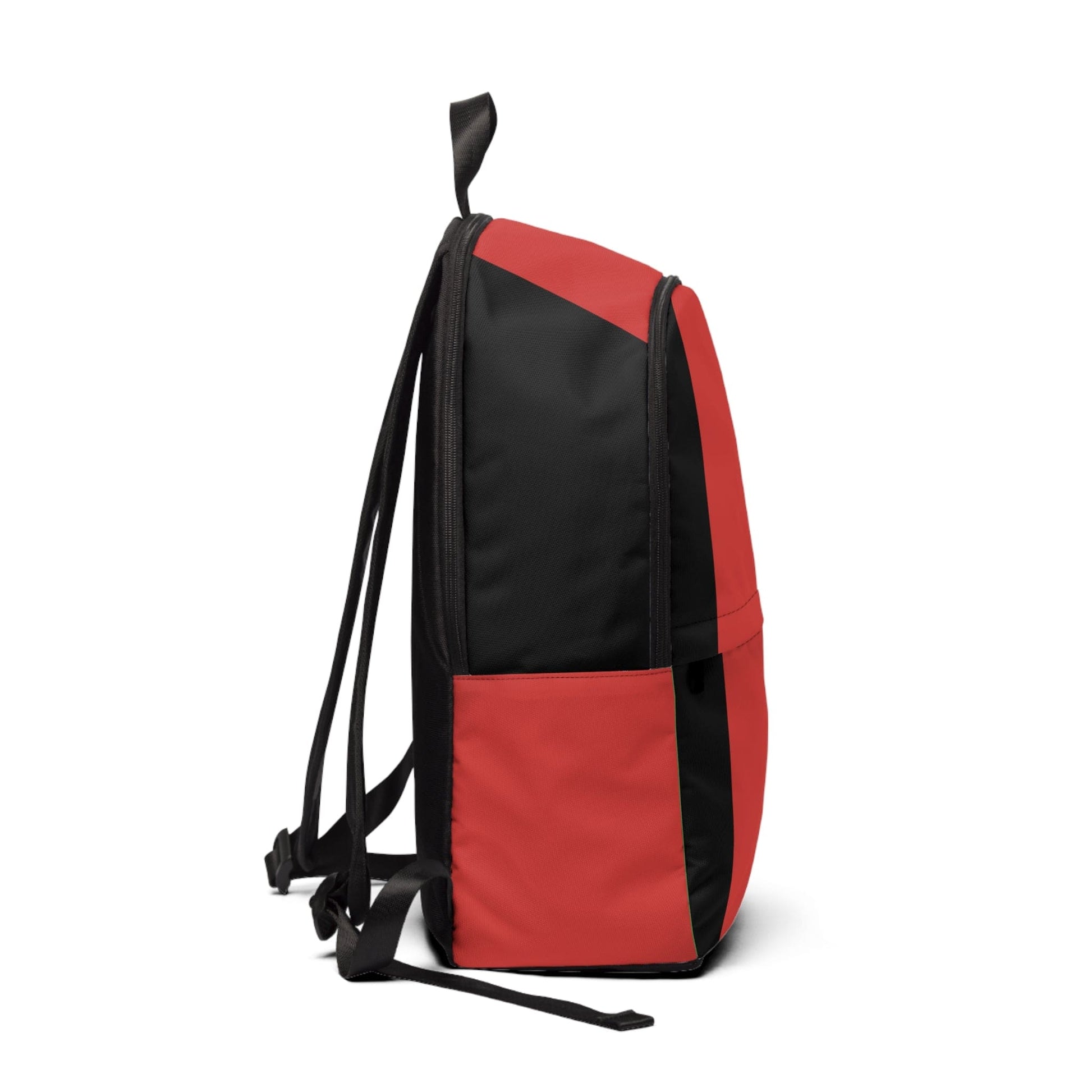 Fashion Backpack Waterproof Black Red Green Stripped-1