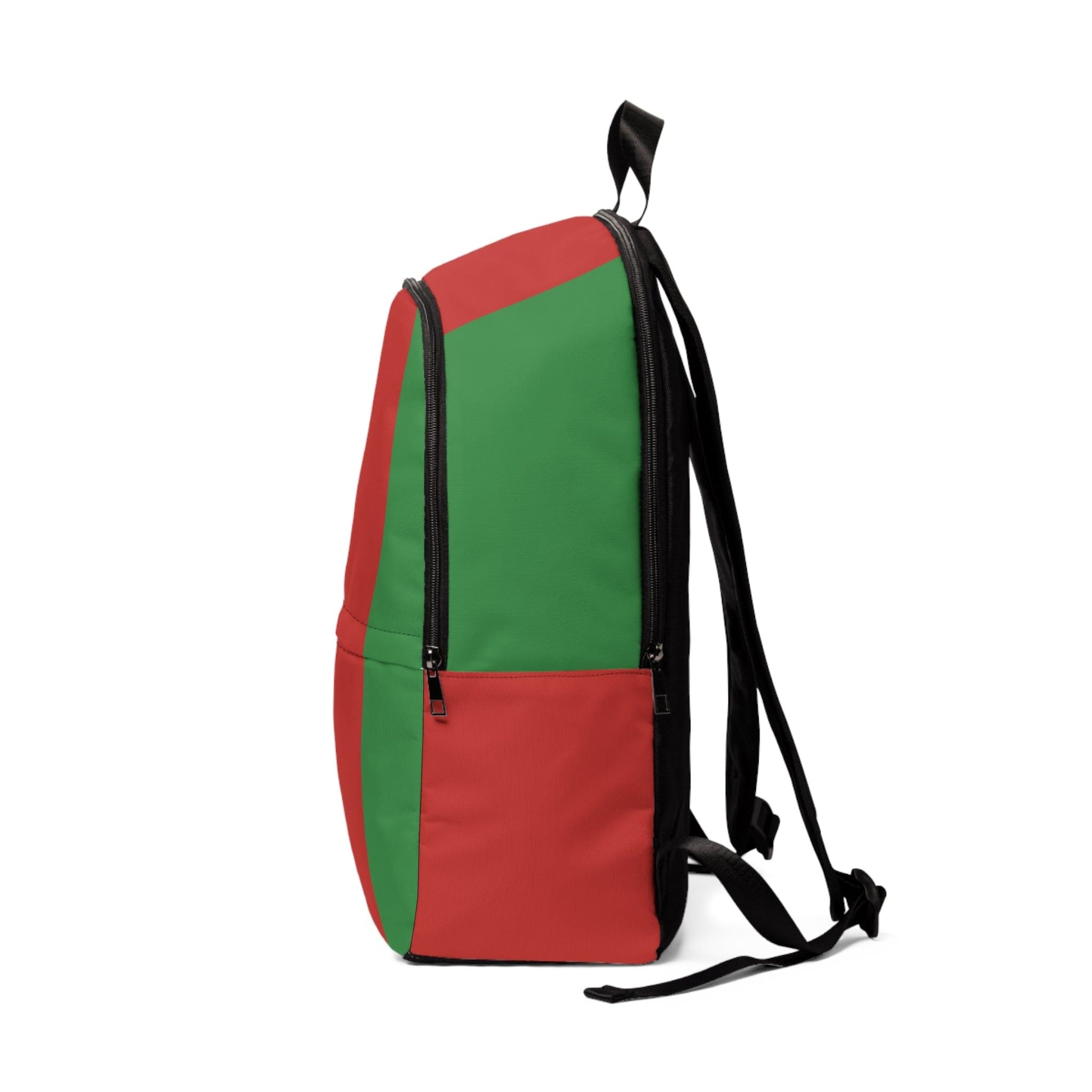 Fashion Backpack Waterproof Black Red Green Stripped-2