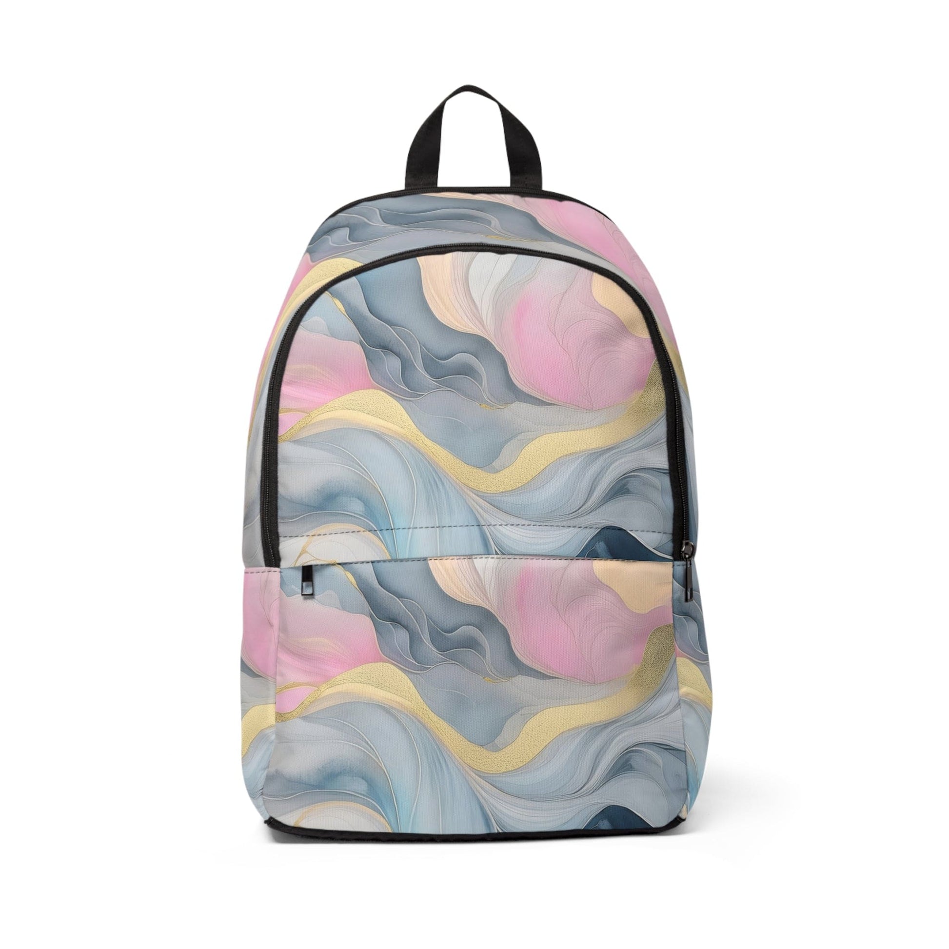 Fashion Backpack Waterproof Marble Cloud of Grey Pink Blue 72067-0