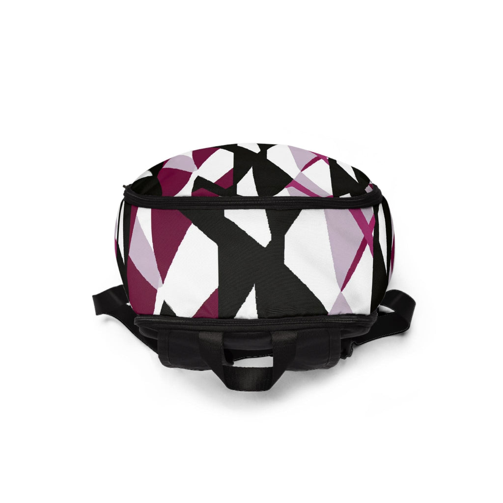 Fashion Backpack Waterproof Pink Mauve Pattern-3