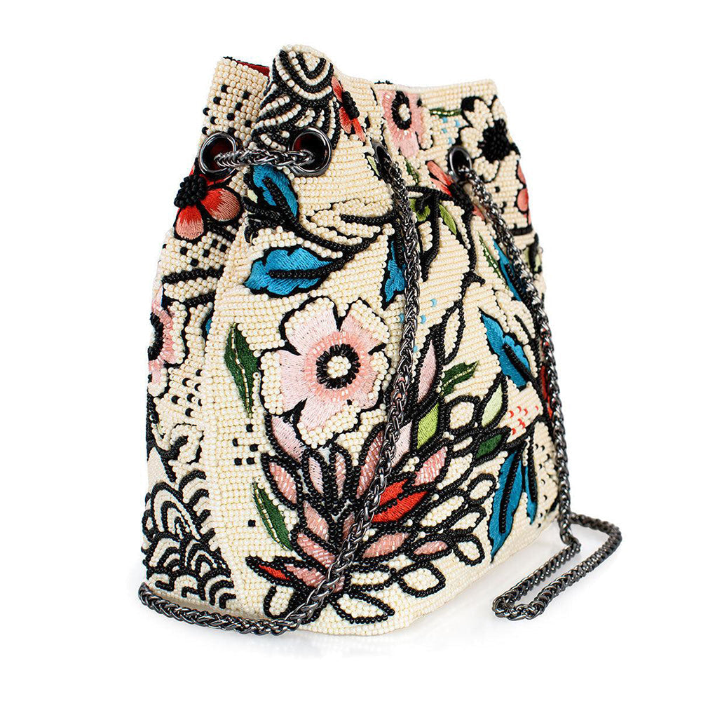 Flower Child Convertible Crossbody/Shoulder Handbag by Mary Frances-3