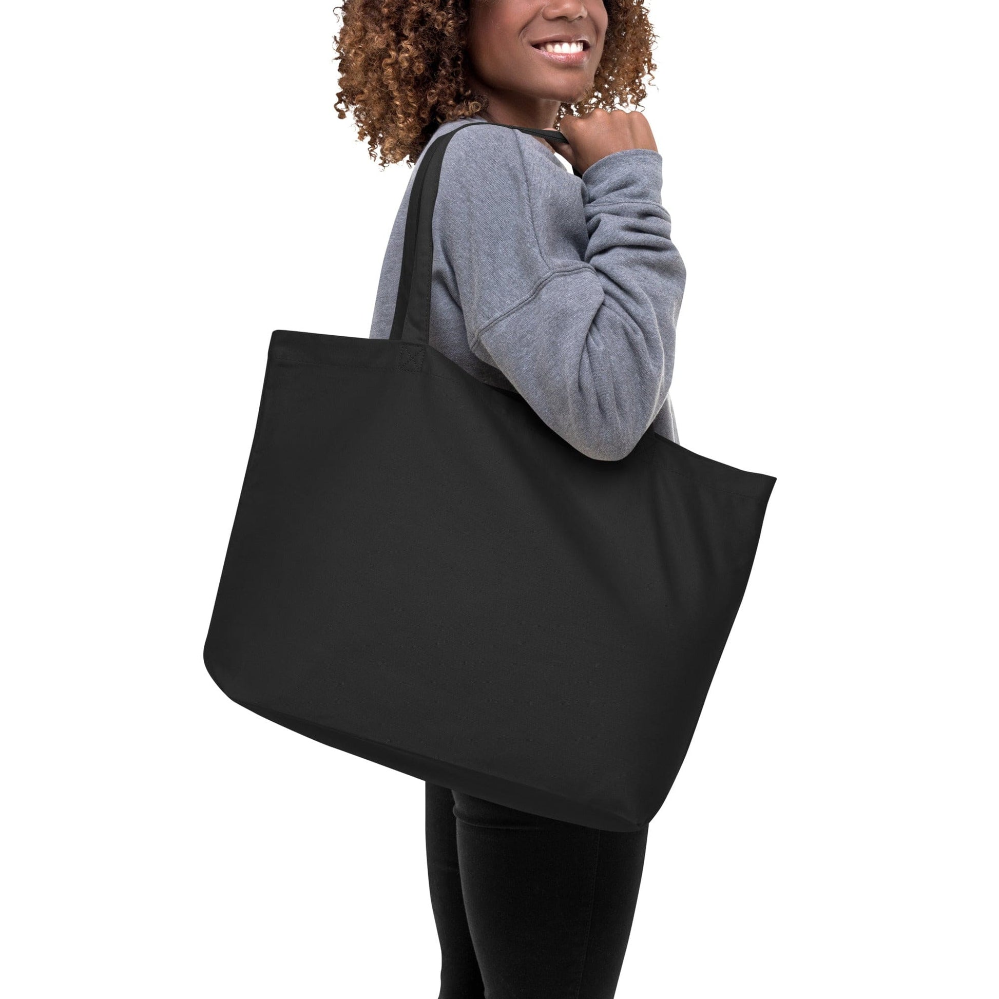 Large Black Tote Bag - Uniquely you Illustration-2