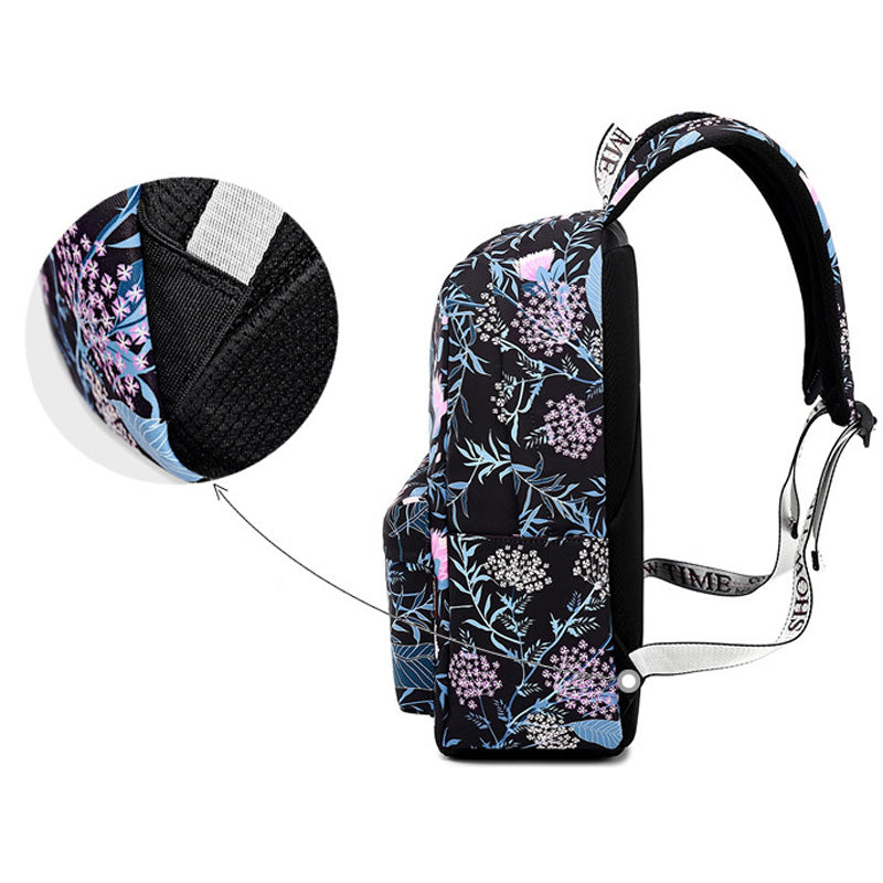 Large Capacity Women New Multifunction Flower Backpacks-4