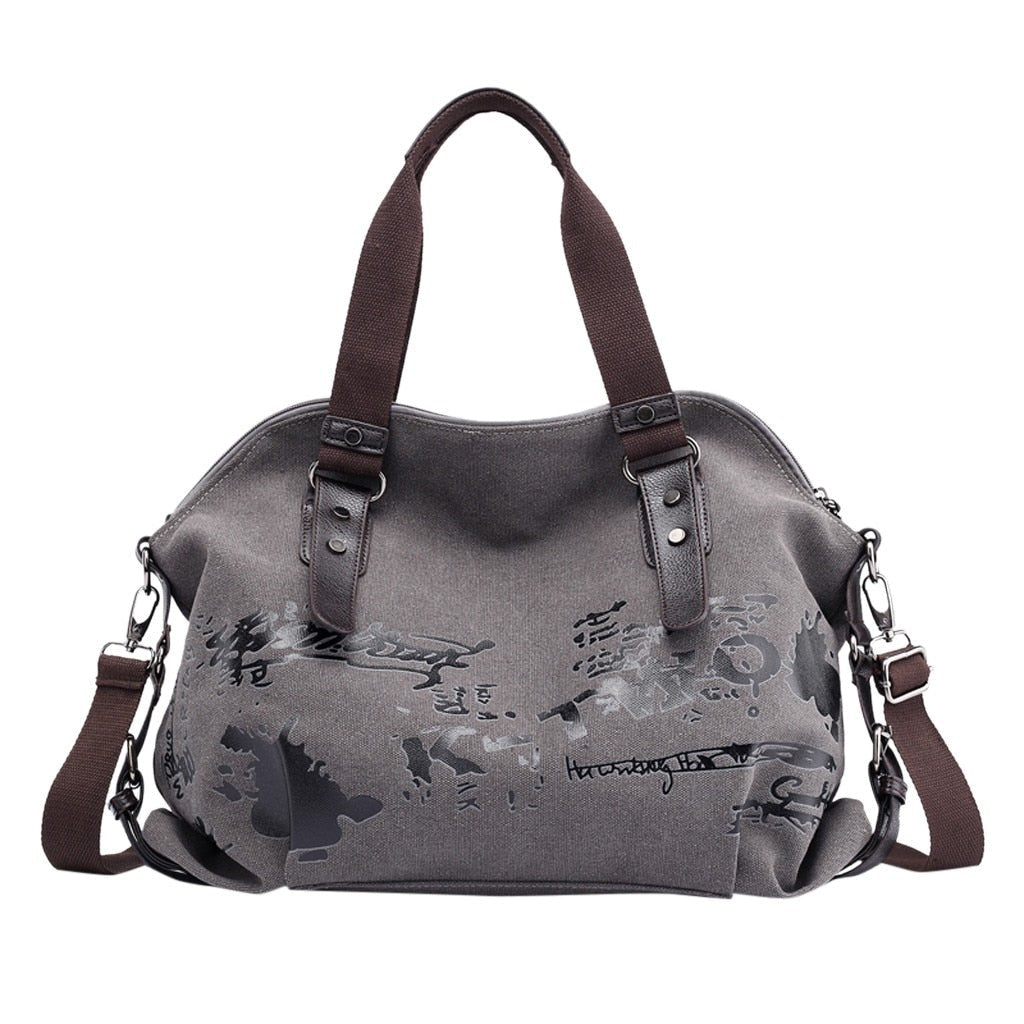 Female Large Pocket Casual Tote Women's Handbag Shoulder Handbags Canvas Capacity Bags For Women Messenger Shopping  Bags #L20-0