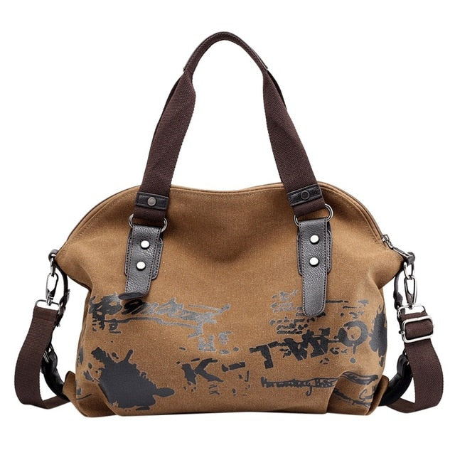 Female Large Pocket Casual Tote Women's Handbag Shoulder Handbags Canvas Capacity Bags For Women Messenger Shopping  Bags #L20-3