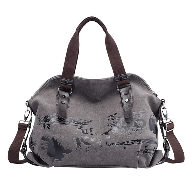 Female Large Pocket Casual Tote Women's Handbag Shoulder Handbags Canvas Capacity Bags For Women Messenger Shopping  Bags #L20-1