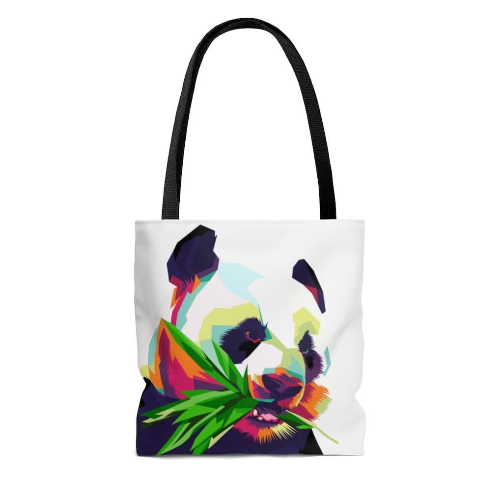 Large Tote Bag / Colorful Pop Art Panda - B154150-3