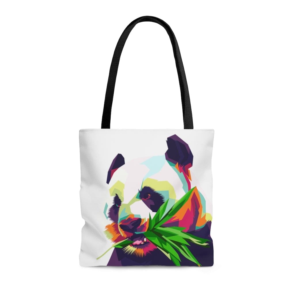 Large Tote Bag / Colorful Pop Art Panda - B154150-4