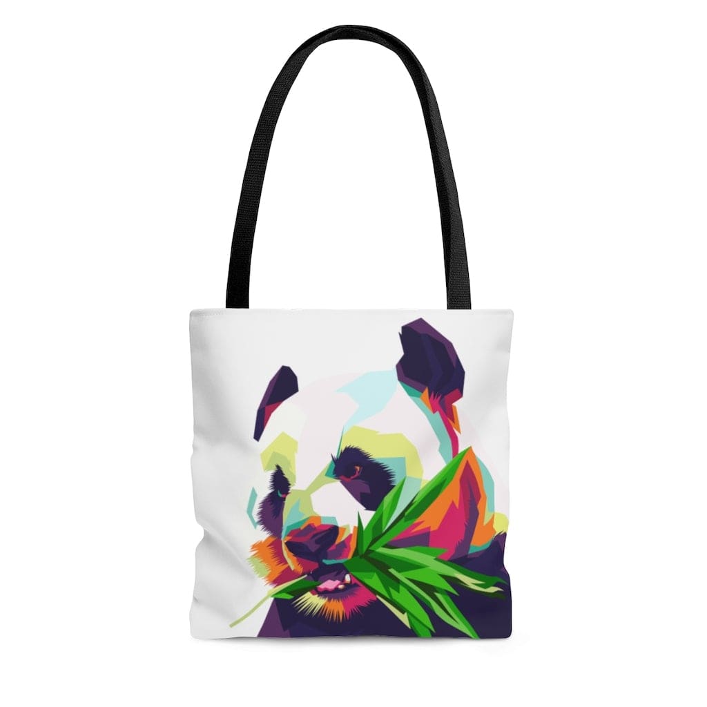 Large Tote Bag / Colorful Pop Art Panda - B154150-2